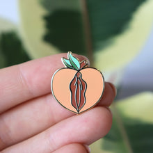 Load image into Gallery viewer, Peach (Pussy) Enamel Pin