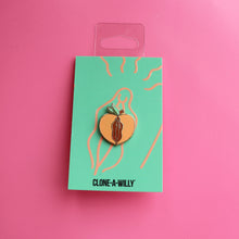 Load image into Gallery viewer, Peach (Pussy) Enamel Pin
